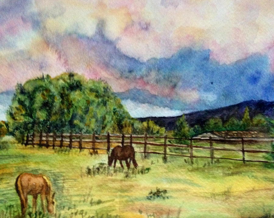 Pleasant Pastures Painting By Carol Warner Fine Art America