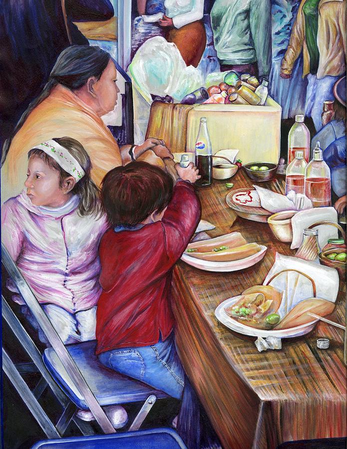 Pleasant Picnic Mexico Painting by Gaye Elise Beda