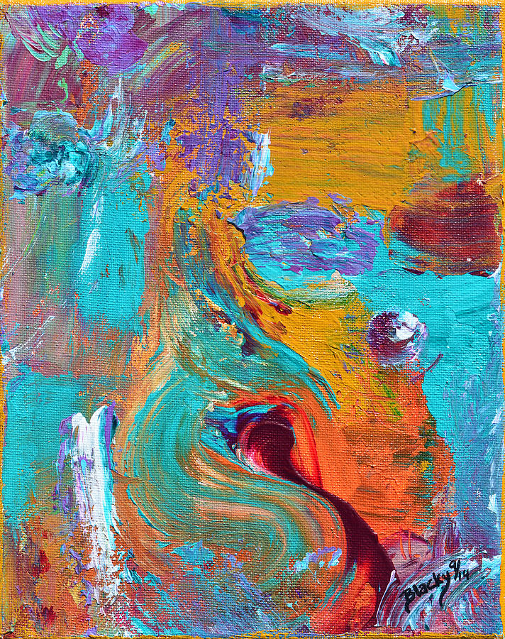 Abstract Painting - Please Be Seated by Donna Blackhall