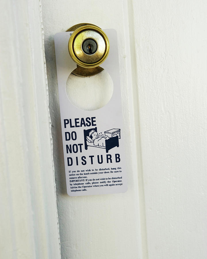 Please Do Not Disturb Sign Hanging Photograph by Ron Koeberer - Fine ...