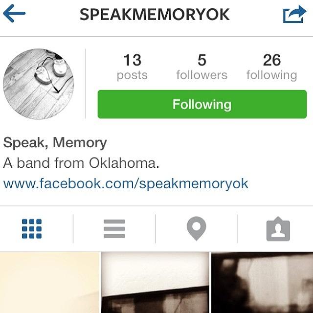 Please Follow My Band @speakmemoryok On Photograph by Tim Miller