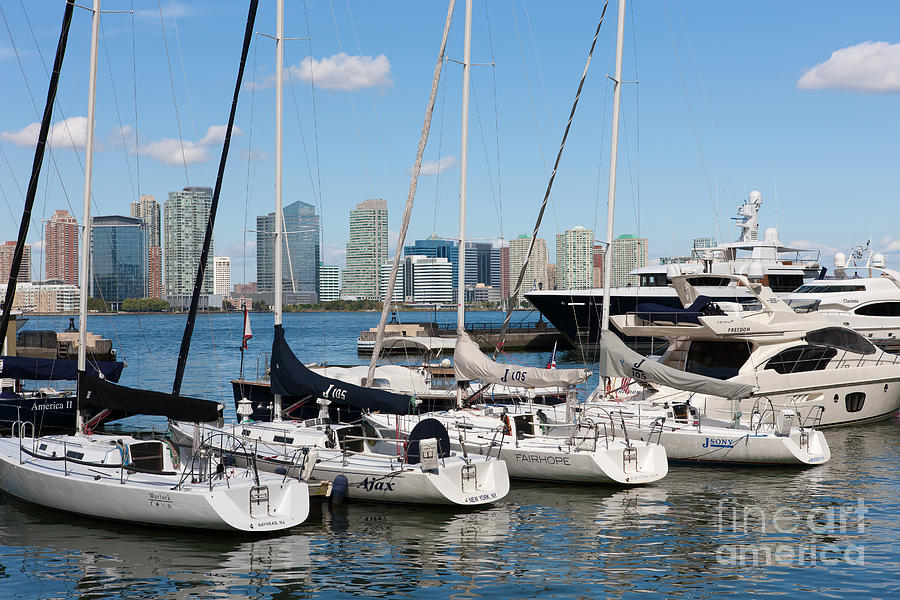 Pleasure Boats in North Cove Marina I Photograph by Clarence Holmes