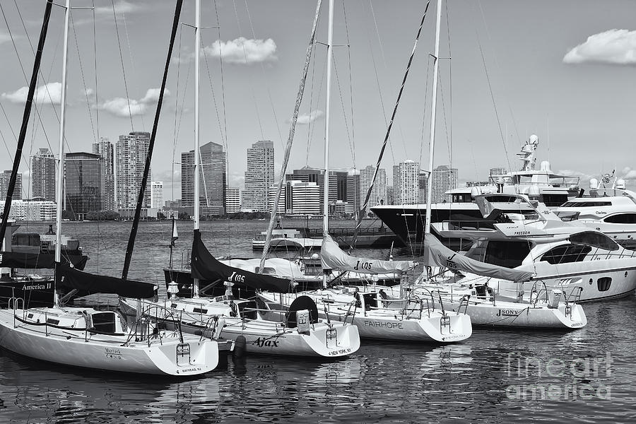 Pleasure Boats in North Cove Marina II Photograph by Clarence Holmes