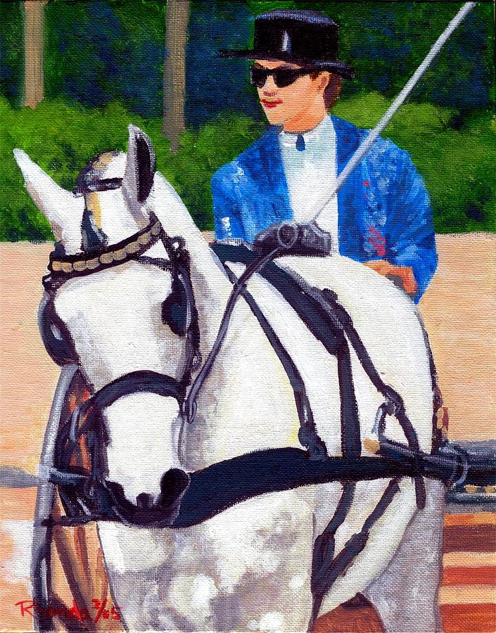 Pleasure Driving Quarter Horse Painting by Olde Time  Mercantile