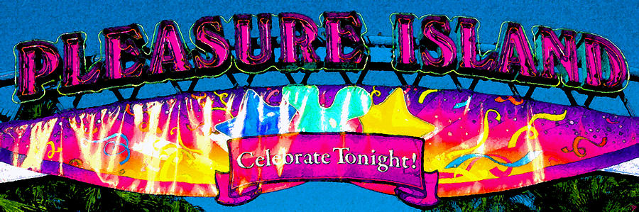 Pleasure Island celebrate tonight Painting by David Lee Thompson
