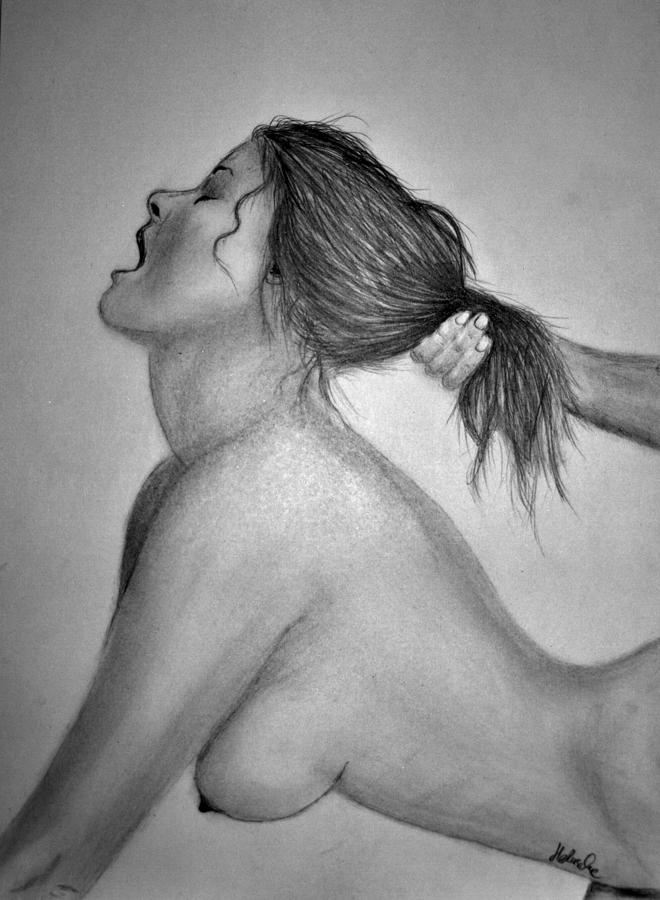 Woman Drawing - Pleasure by Pawel Heluszka