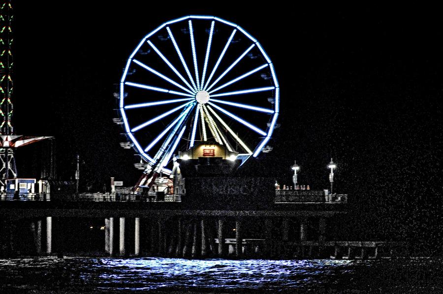 Pleasure Pier Ferris Wheel Photograph by Kristina Deane