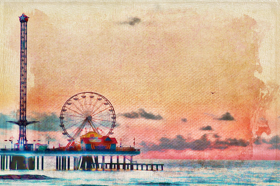 Pleasure Pier Photograph by Lisa Comperry