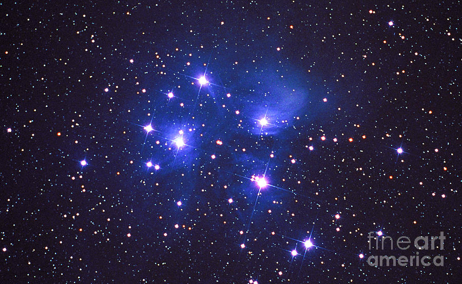 Pleiades Nebulosity Photograph by John Chumack