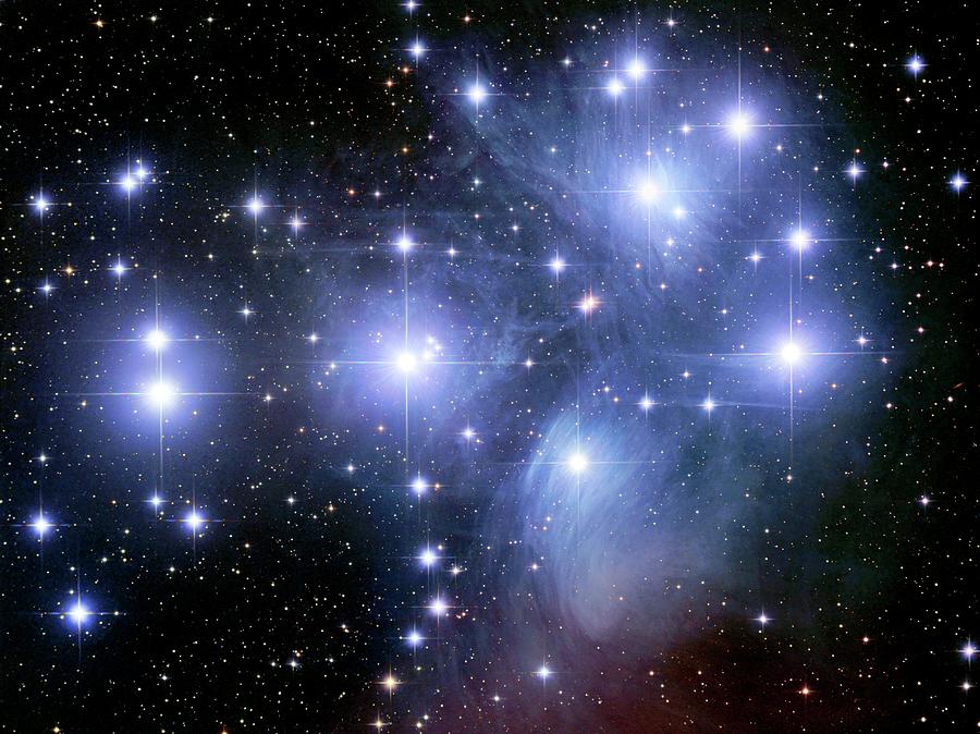 Pleiades Star Cluster (m45) Photograph by Robert Gendler/science Photo Library