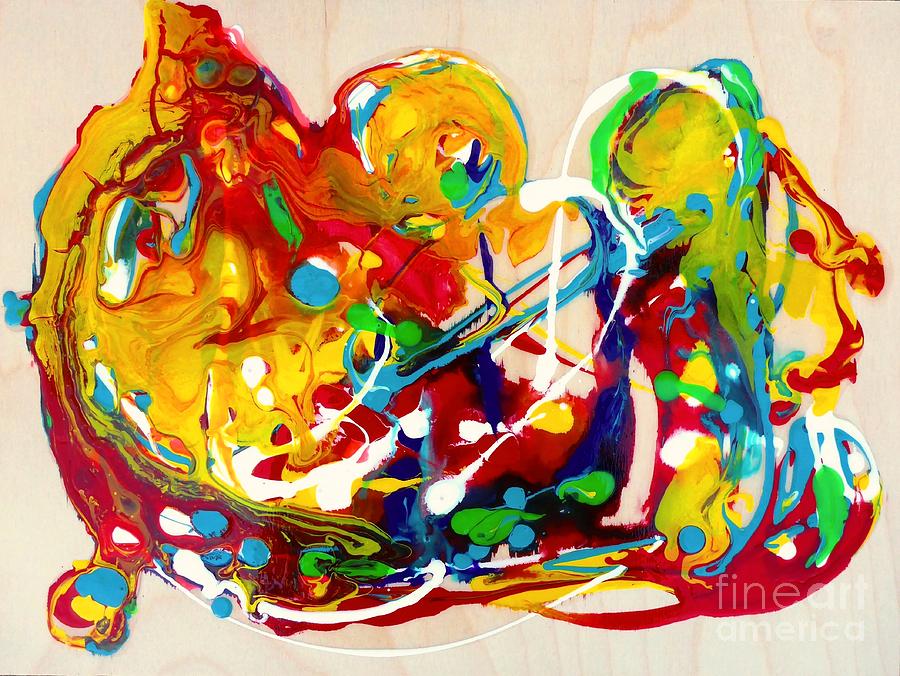 Abstract Painting - Plenty of gifts for everybody by Cristina Stefan