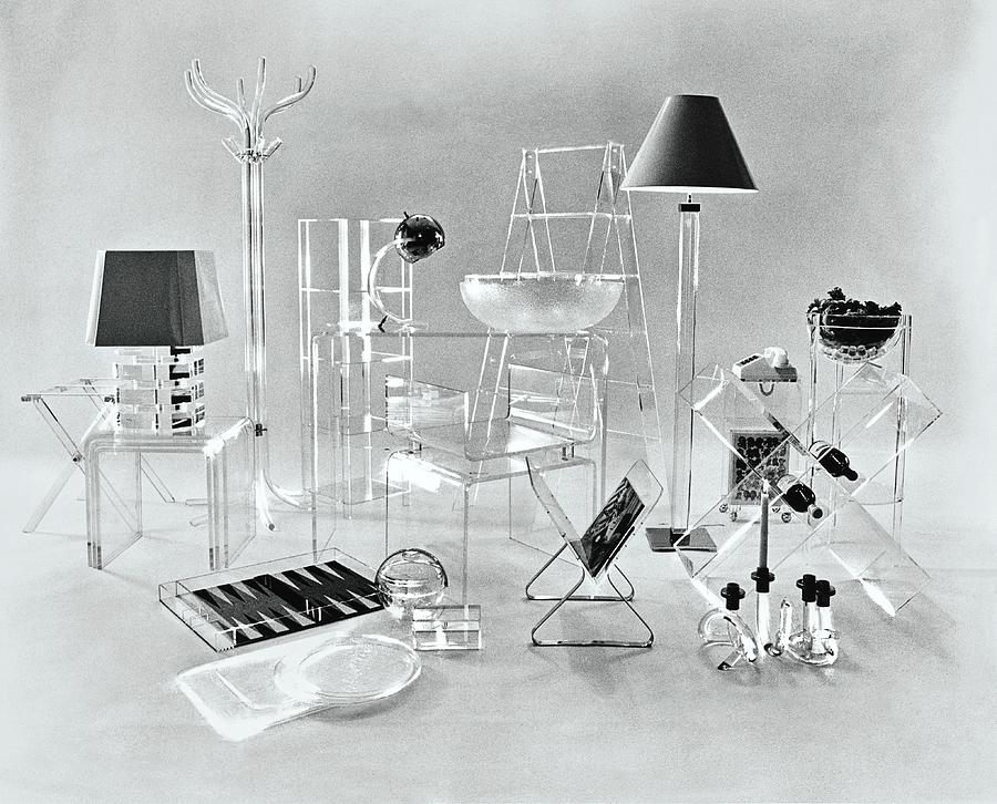 Plexiglass Furniture And Accessories Photograph by Tom Yee