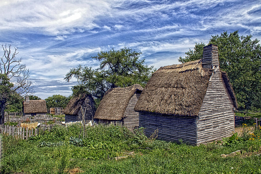 Plimoth Plantation Timber Framed Houses Photograph by Constantine Gregory