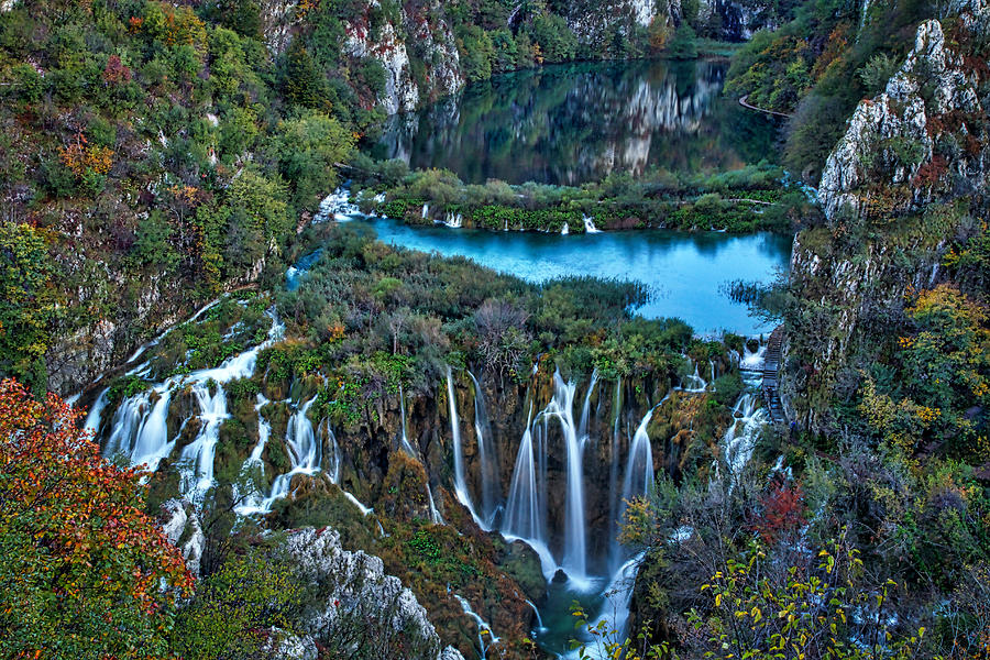 Plitvice Lakes and Waterfalls - Croatia Photograph by Stuart Litoff