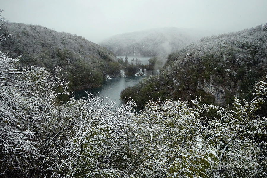 Plitvice Lakes in winter 1 Photograph by Rudi Prott