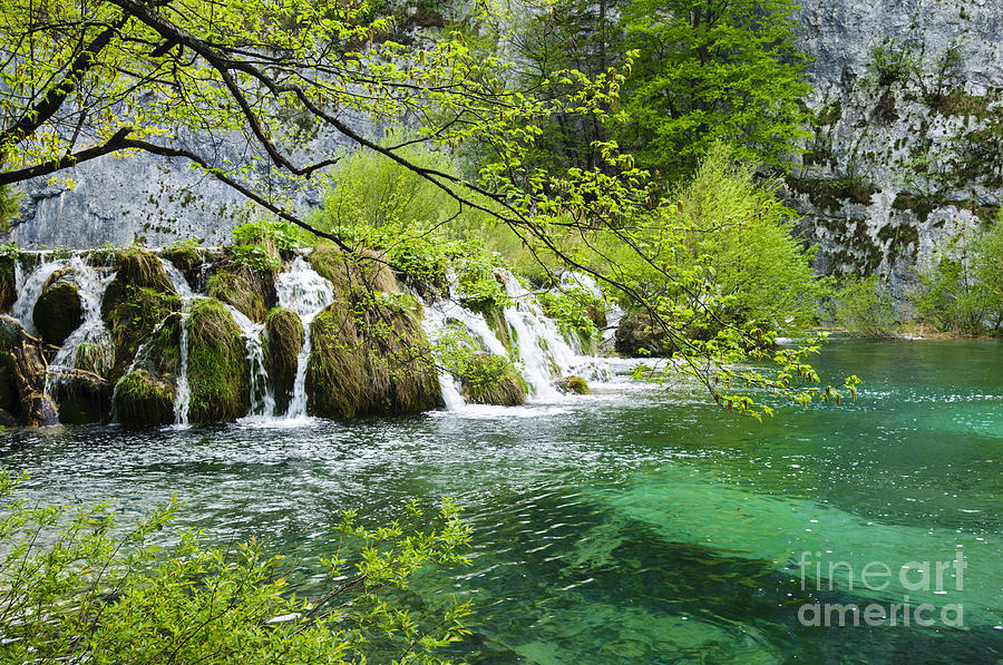 Plitvice Lakes Springtime Photograph by Oscar Gutierrez