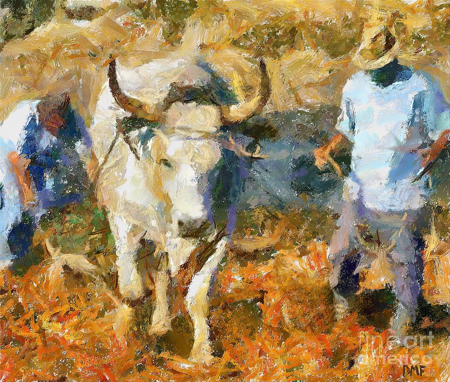 Ploughmen Painting by Dragica  Micki Fortuna