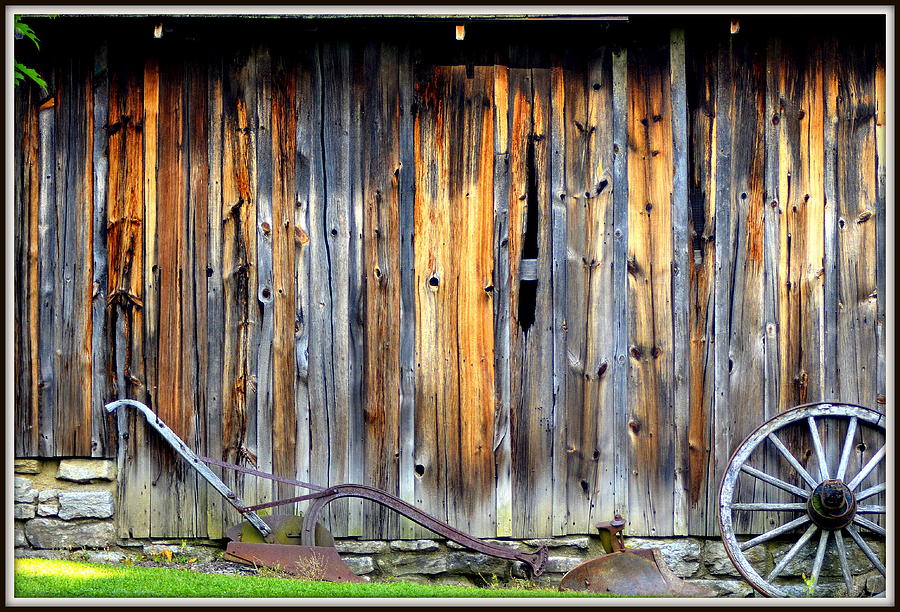 Plow and Barn Study Photograph by Kathy Barney