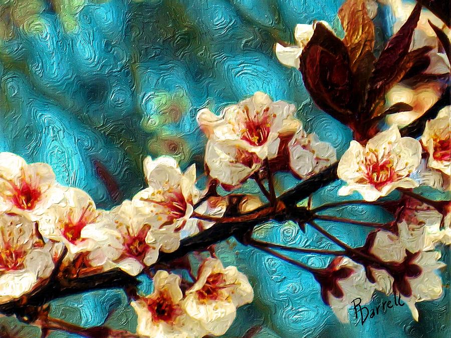 Plum Blossoms Digital Art by Ric Darrell