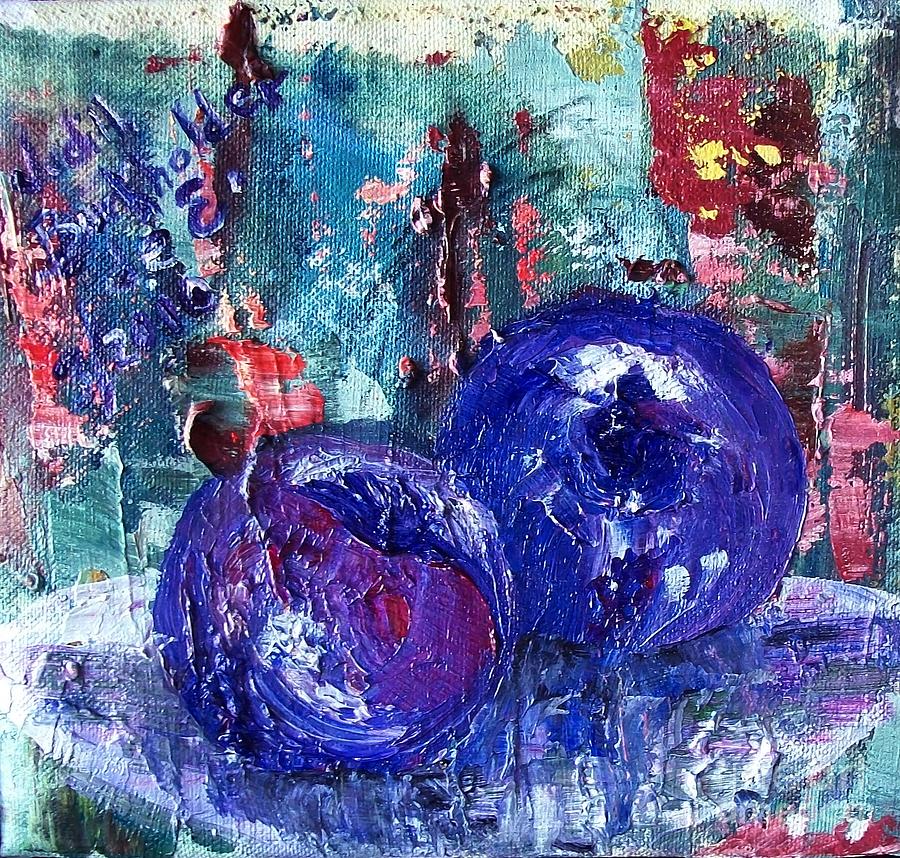 Plum Purple - SOLD Painting by Judith Espinoza
