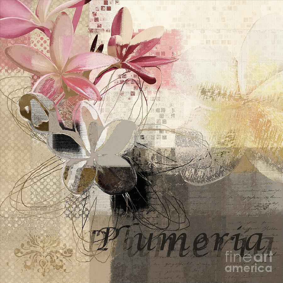 Flower Digital Art - Plumeria - 064073079m3 by Variance Collections