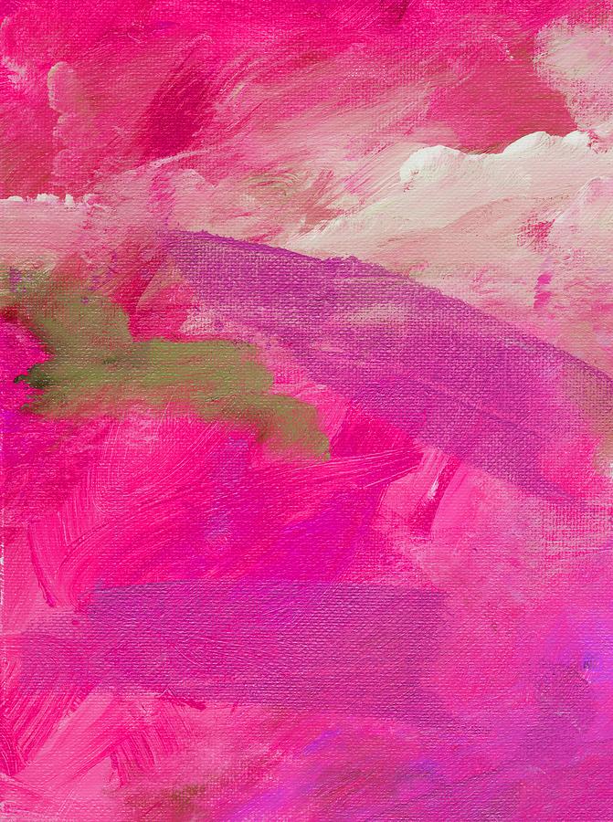 Plunge Pink Purple Painting by L J Smith - Fine Art America