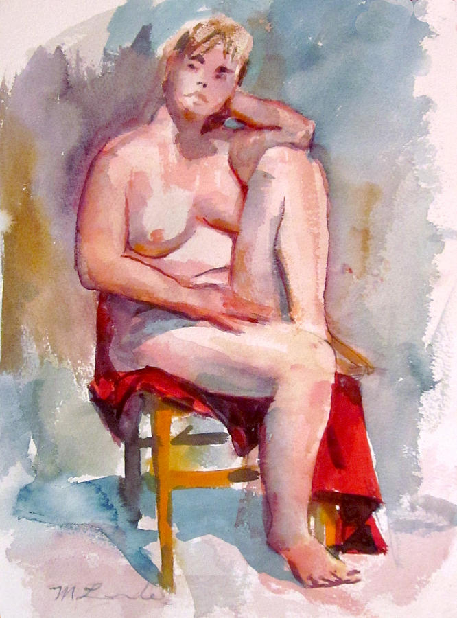Plus Size Nude Painting by Mark Lunde