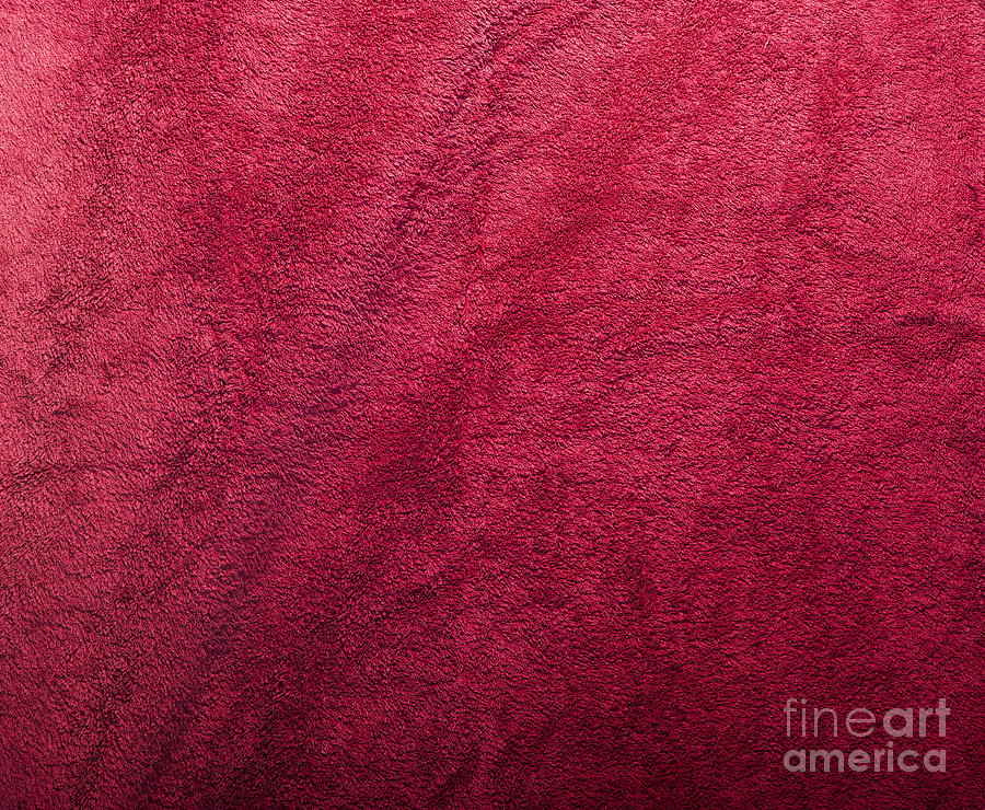 Plush Red Texture Photograph by THP Creative