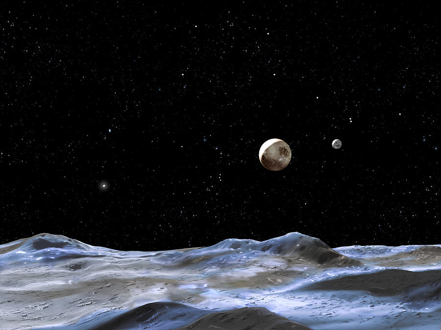 Pluto Photograph by Nasa/esa/stsci/g.bacon/science Photo Library