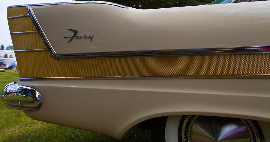 Plymouth Fury tail fin detail 2 Photograph by Mick Flynn