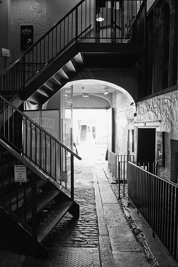 Plymouth Gin Distillery - BW Photograph by Michael Hope