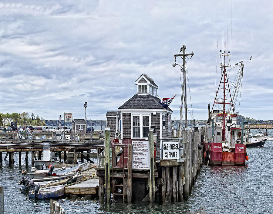 Plymouth Harbor Dock  Photograph by Constantine Gregory