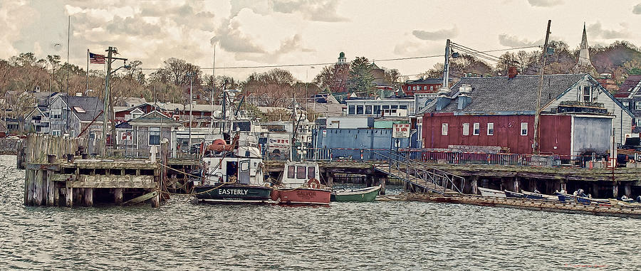 Plymouth Harbor in Autumn  Photograph by Constantine Gregory