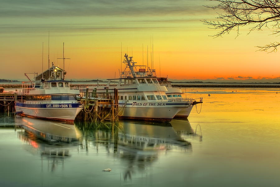 Hdr Photograph - Plymouth Harbor by Jack Costello