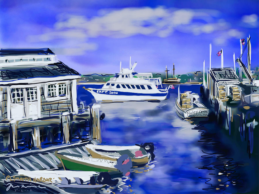 Plymouth Harbor Painting by Jean Pacheco Ravinski