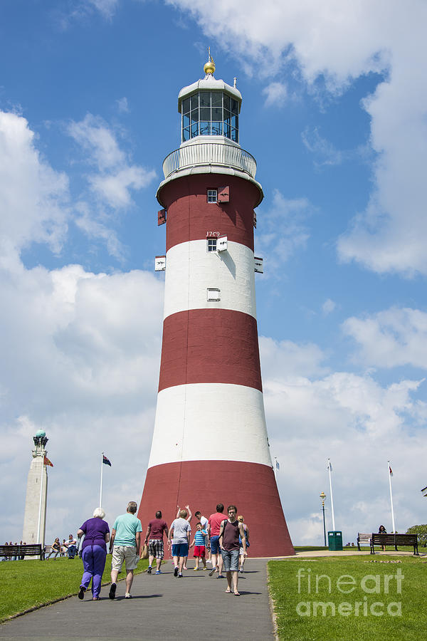 Plymouth Lighthouse Photograph by Donald Davis