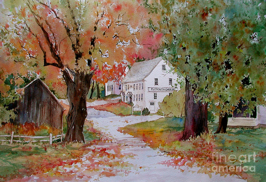 Plymouth Notch Cheese Factory Painting by Sherri Crabtree