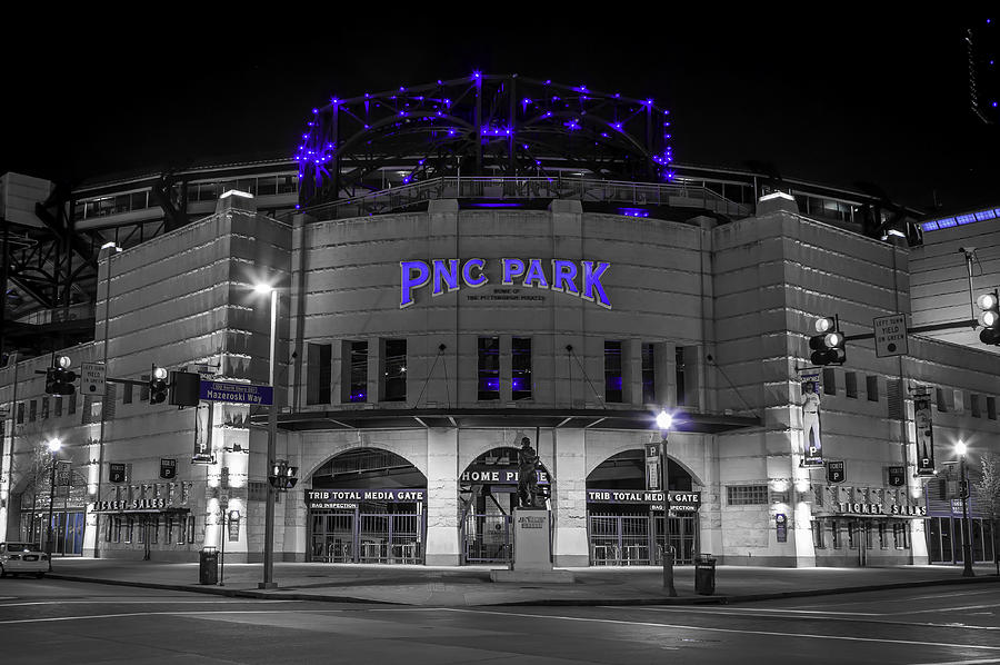 Honus Wagner Photograph - PNC Park In Blue by John Duffy