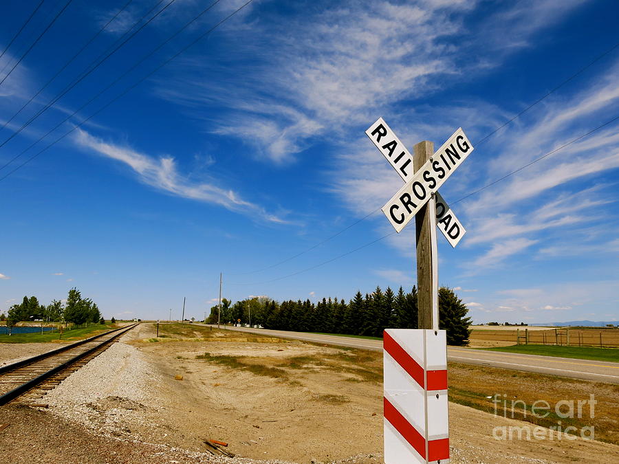 Pocatello Rail Crossing Photograph by Chris Bavelles