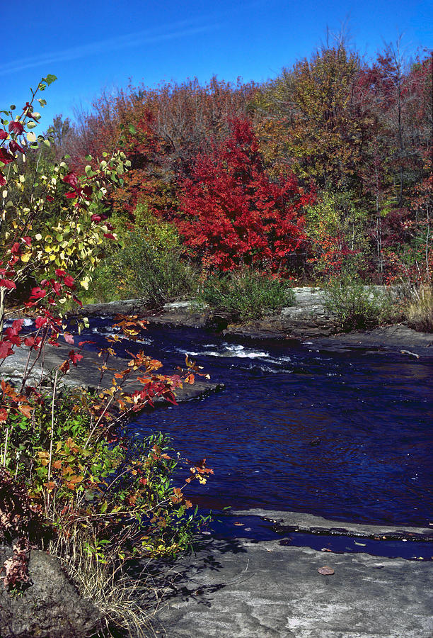 Pocono Mountains Autumn Photograph by Sally Weigand