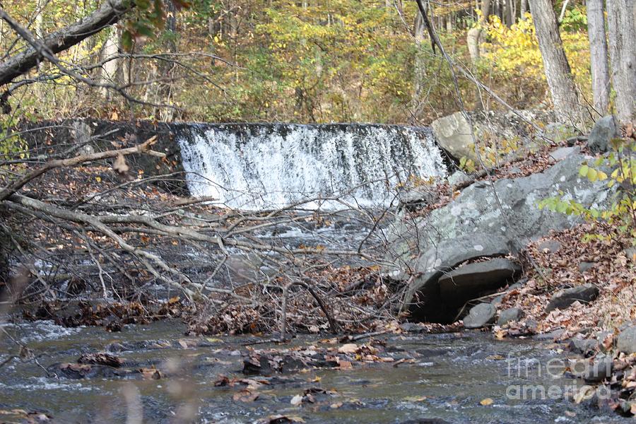 Poconos Waterfall and Stream In the Fall Photograph by John Telfer