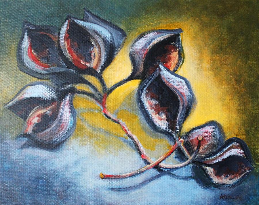 Pods Painting by Peggy Wrobleski