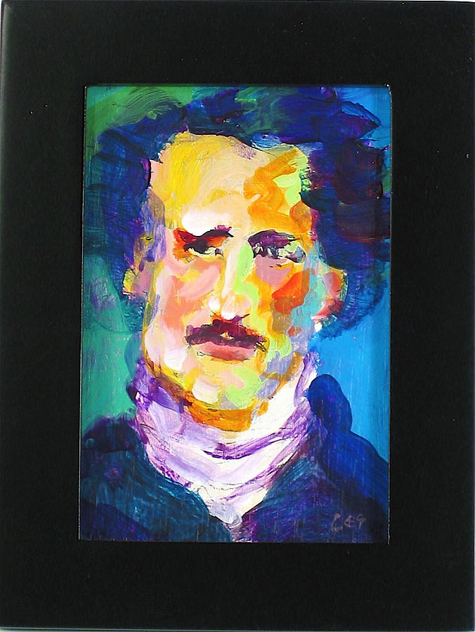Poe Painting by Les Leffingwell
