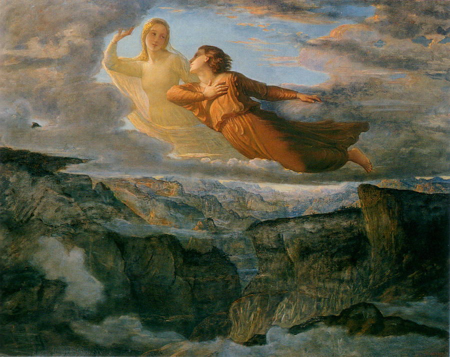 Poem of the Soul The Ideal Painting by Louis Janmot