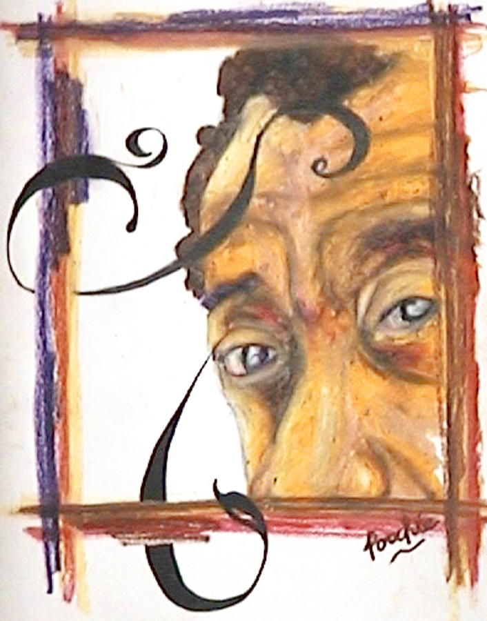 Abstract Drawing - Poet in View by James Bowman