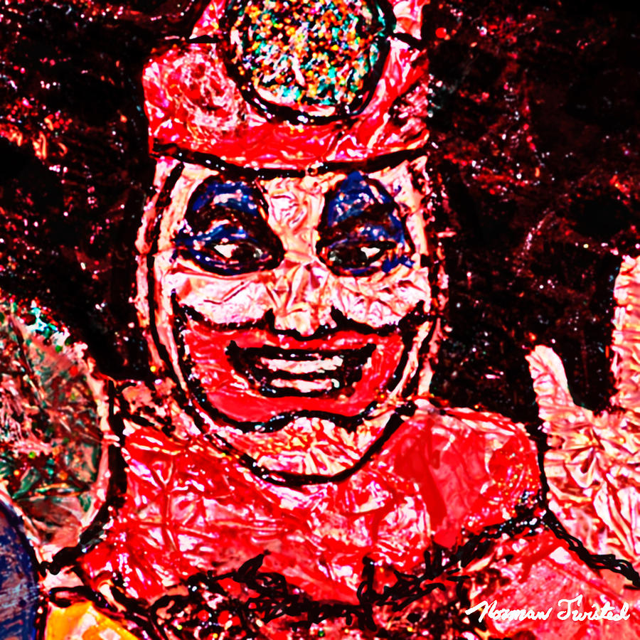 Pogo The Clown Painting - Pogo the Clown John W Gacy by Norman Twisted