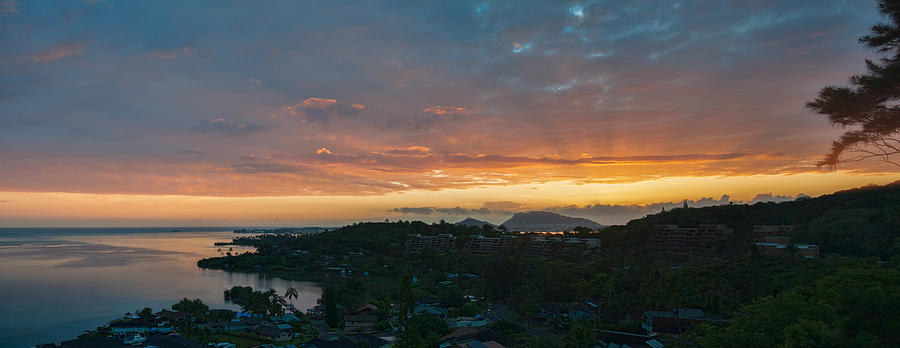 Poha Kea Point Sunrise Panorama Photograph by Dan McManus