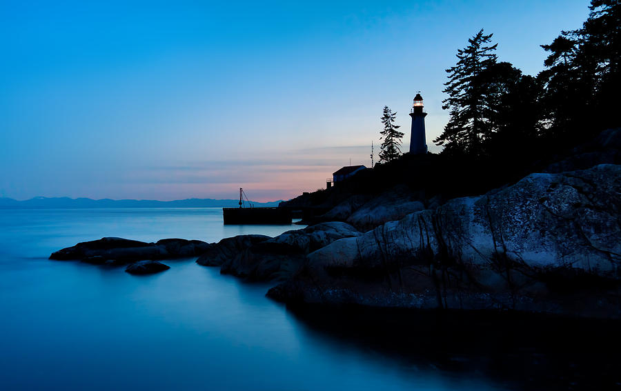 Sunset Photograph - Point Atkinson Lighthouse by Alexis Birkill