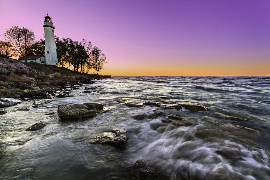 Point Aux Barques Lighthouse Photograph by Joshua Bozarth