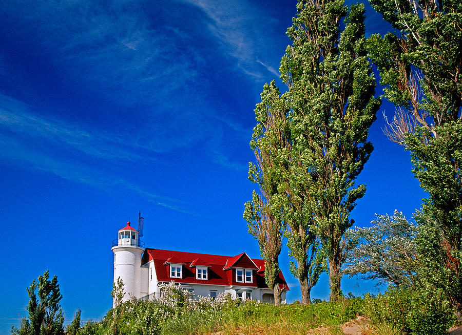 Point Betsie lighthouse Photograph by Dennis Cox